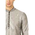 thumbnail image 4 of Mens Handmade Art Silk Loop Button Designer Kurta Dhoti Set/Mens Indian Sherwani, 4 of 5