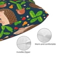 thumbnail image 5 of Disketp Pillow Covers Cute Hedgehogs Cactus Blue Pattern Throw Pillow Case Cushion Covers,Cushion For Bedroom,Couch,Home-16"X24", 5 of 9