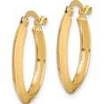 thumbnail image 2 of 14K Yellow Gold Polished Hoop Earrings (19.5 X 18.8) Made In Peru tf1629, 2 of 5