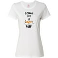 thumbnail image 3 of Inktastic Corgi Life is Rough Women's T-Shirt, 3 of 5