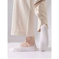 thumbnail image 4 of Deago 5 Pairs Mens No Show Socks Non Slip Low Cut Ankle Socks Casual Thin Invisible Socks for Flat Boat (White), 4 of 8