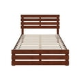 thumbnail image 5 of AFI Oxford 14" Full Wood Platform Bed Frame with Headboard and Footboard, Walnut, 5 of 6