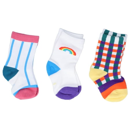 

Kid Socks Skin Friendly 3 Pairs Portable Baby Socks Bright Color Washable Reusable For Family Gathering For Toddler For Daily Use For Home Travel #2