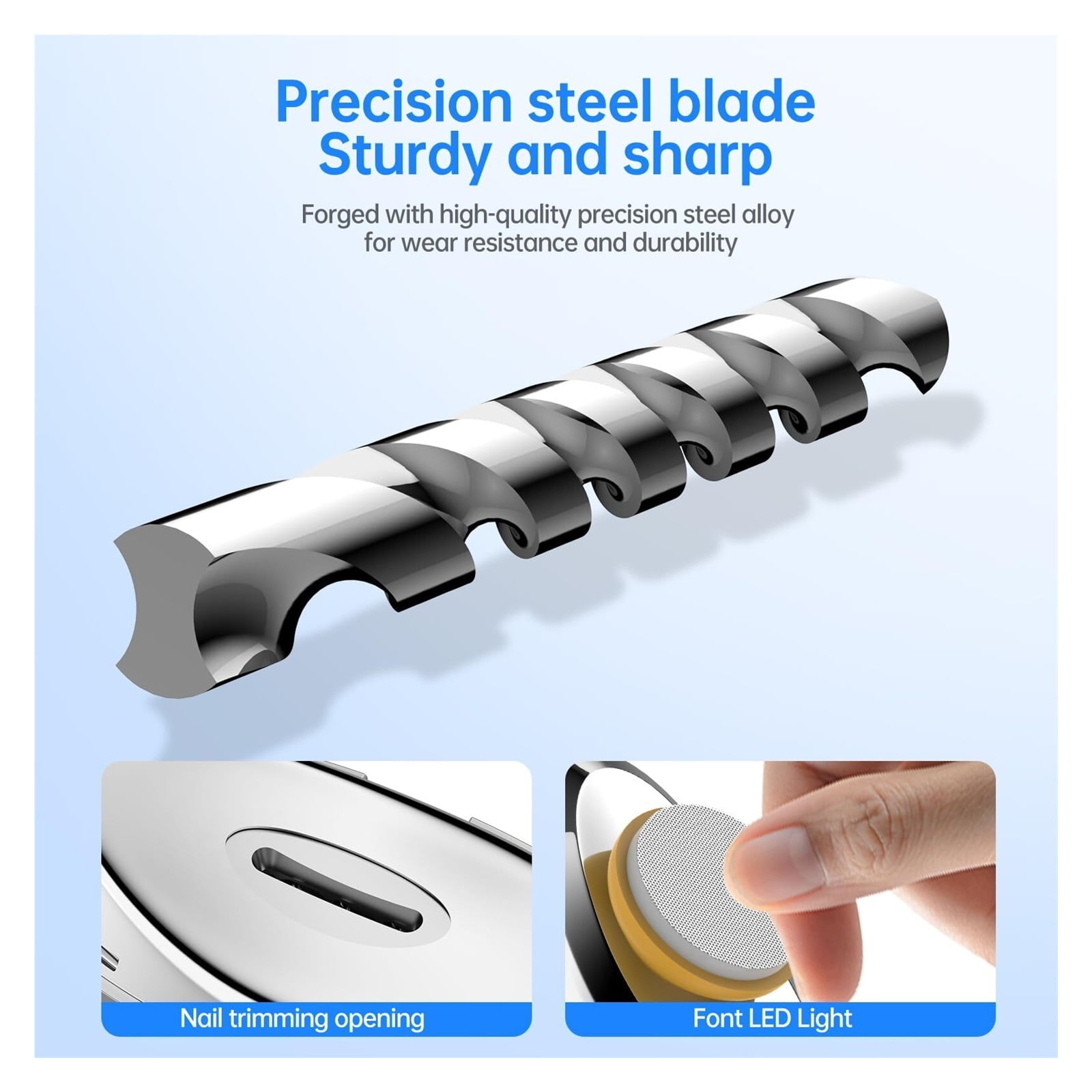 Nail Trimmer Electric,Nail Clippers and Nail File 2-in-1 Design,Use Safety, Excellent Present,Nail Clippers,Nail Cutter,Corta uñas,Suitable for Baby,Elderly,Children,Woman