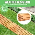 thumbnail image 6 of Happydeer 12ft x 18in Wooden Garden Pathway, Outdoor Roll Out Decorative Garden Walkway, Non-Slip Garden Bridge Walking Passage for Patio, Lawn, Backyard, Beach, 6 of 7