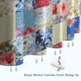 thumbnail image 6 of Patchwork Pioneer Flower Shower Curtain 72"x84" ,Bathroom Decorative Shower Curtains Set with 12 Hooks,Modern Waterproof Washable Shower Curtain, 6 of 6