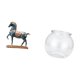 thumbnail image 5 of Figura de caballo, escultura animal, coleccionable, escritorio, acuario, pecera transparente, recipiente de resina, decoración de mesa única, adecuada, 5 of 8