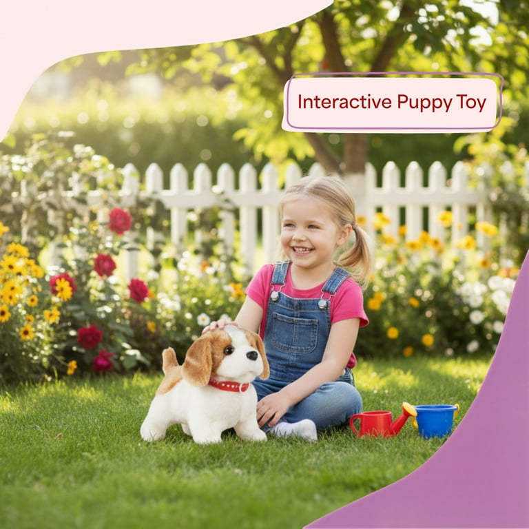 Happy Trails Plush Puppy Toy with Interactive Features - Walmart.com