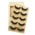 thumbnail image 3 of pares de pestañas postizas finas y suaves de hilo de algodón, pestañas postizas de visón 3D para maquillaje, 3 of 12
