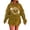 Yellow2, variant on Sweatshirts for Womens Ladies Letter Leaf Printed Round Neck Long Sleeve Loose Fit Pullover Blouses Blue2,2XS