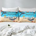 thumbnail image 4 of Sheet Nautical Sea Bedding Set Full Size,Hawaiian Ocean Beach Theme Bed Sheets, 4 of 5