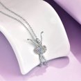 thumbnail image 4 of 3 collares de arcoíris para niñas, regalos de recital de danza de bailarina para mujeres, colgante de bailarina de ballet, joyería para hermanas, mamás y amigas, 4 of 5
