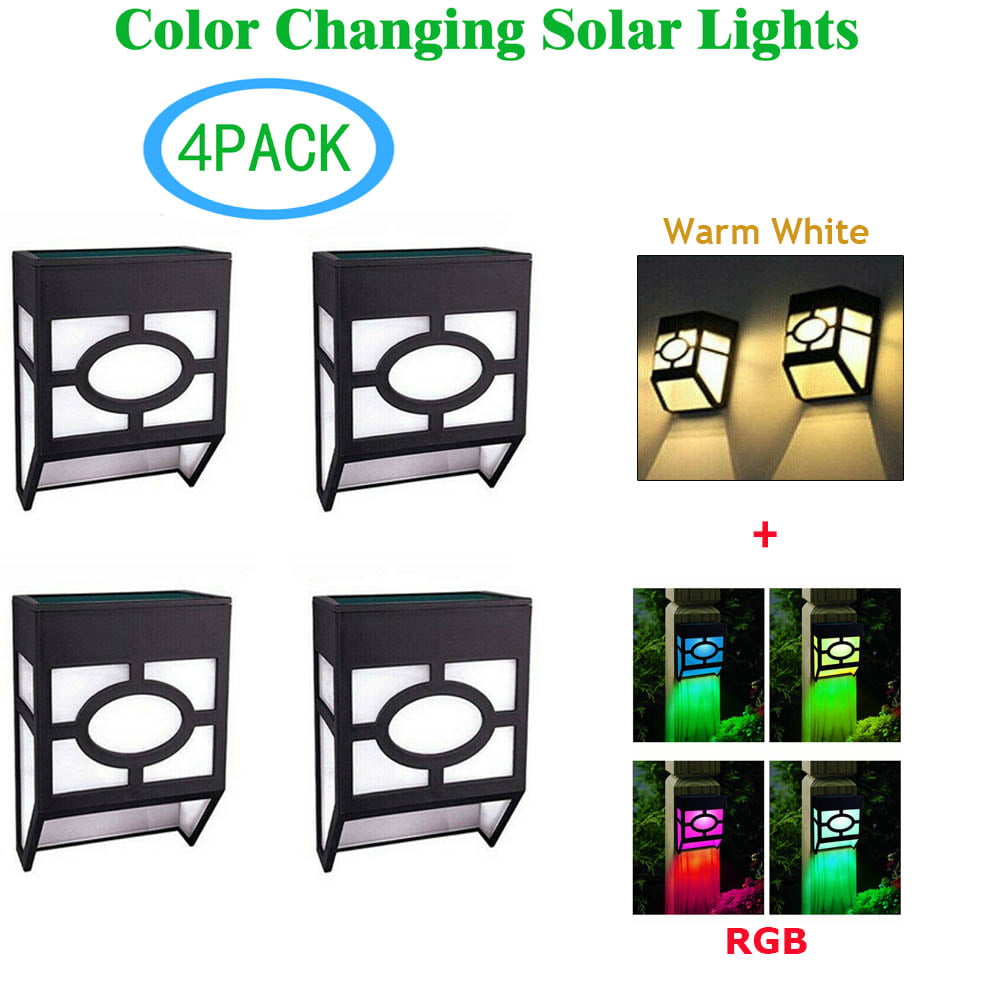Home Solar Multi-surface Light 4 Pack  NO WIRING LED Lights 12 Lumen 3500 Kelvin 