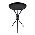 thumbnail image 4 of Pemberly Row Set of 2 Contemporary 14"W Round Iron Side Tables in Black, 4 of 8