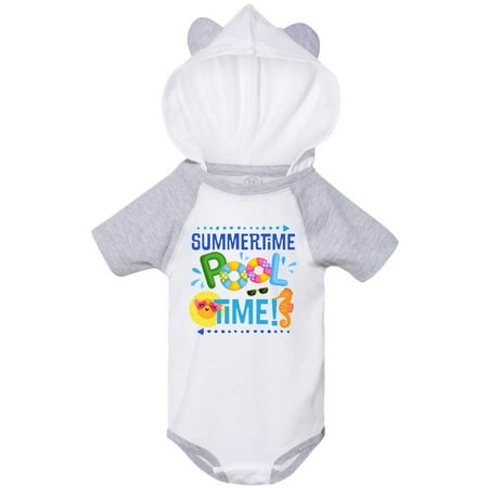 

Inktastic Summer Vacation Pool Time Swimming Gift Baby Boy or Baby Girl Bodysuit