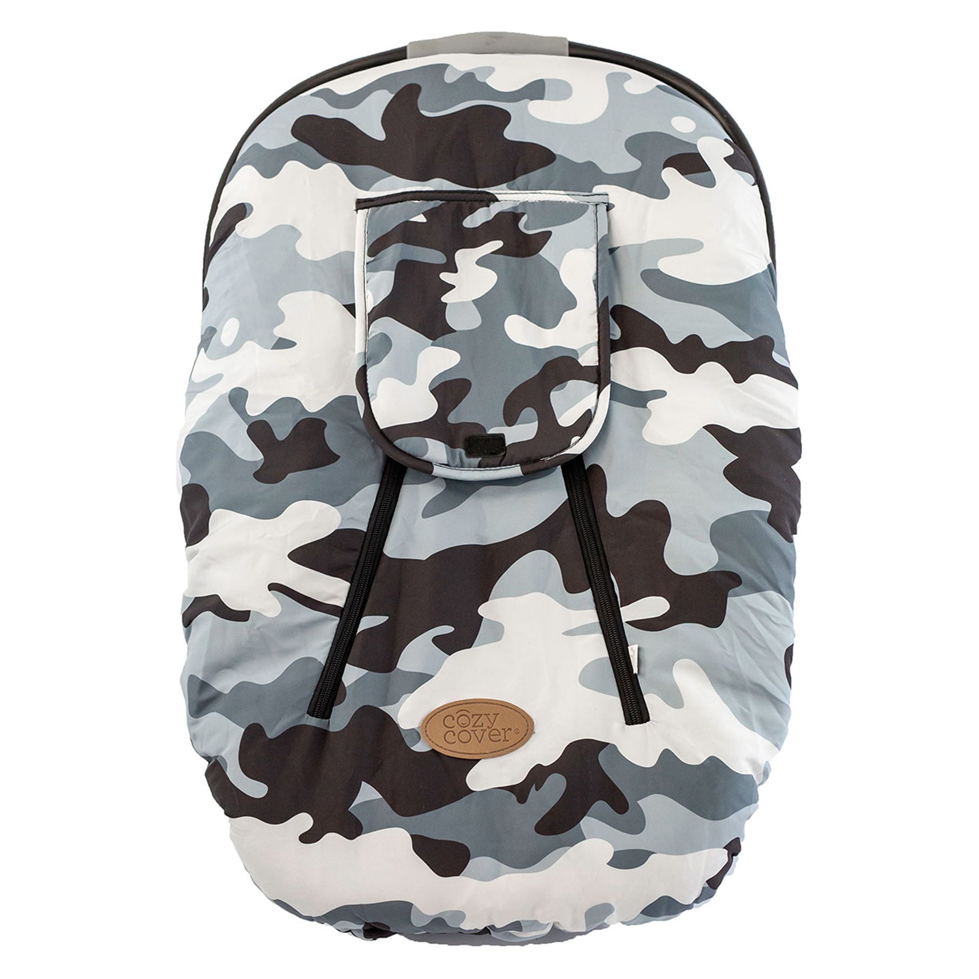 CozyBaby Original Infant Car Seat Cover w Dual Zippers Elastic Edge Camo