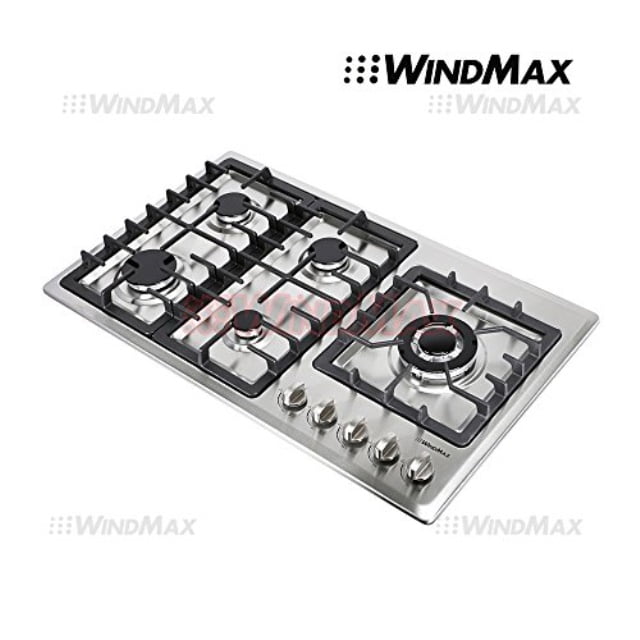 Windmax 34 Stainless Steel Circular Frame 5 Burners Stove Ng Stainless Steel Circular Frame