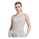 thumbnail image 4 of Top Crop Deportivo Mujer Dama Entrenamiento Reebok Big Logo gris G, 4 of 9