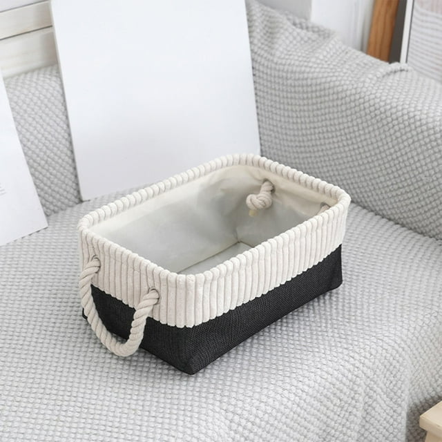 Panier de Rangement Matériau en Tissu Panier de Rangement Pliable Maison Vêtements Jouets Panier de Rangement Divers
