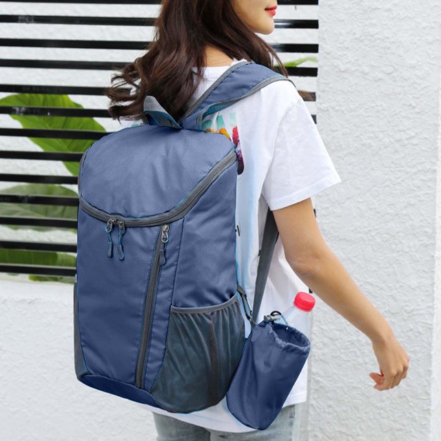 Accesorios de camping Gnobogi, artículos de senderismo, bolsa plegable para exteriores, mochila de viaje, mochila de almacenamiento ligera y de gran capacidad, ideal para senderismo y viajes, ideal