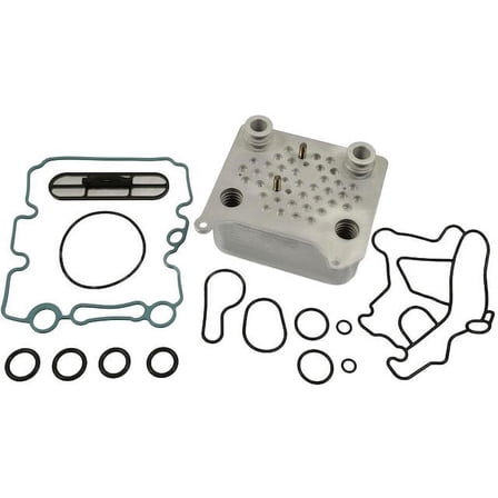 Engine Oil Cooler Kit - Compatible with 2004 - 2010 Ford E-450 Super Duty 6.0L V8 2005 2006 2007 2008 2009