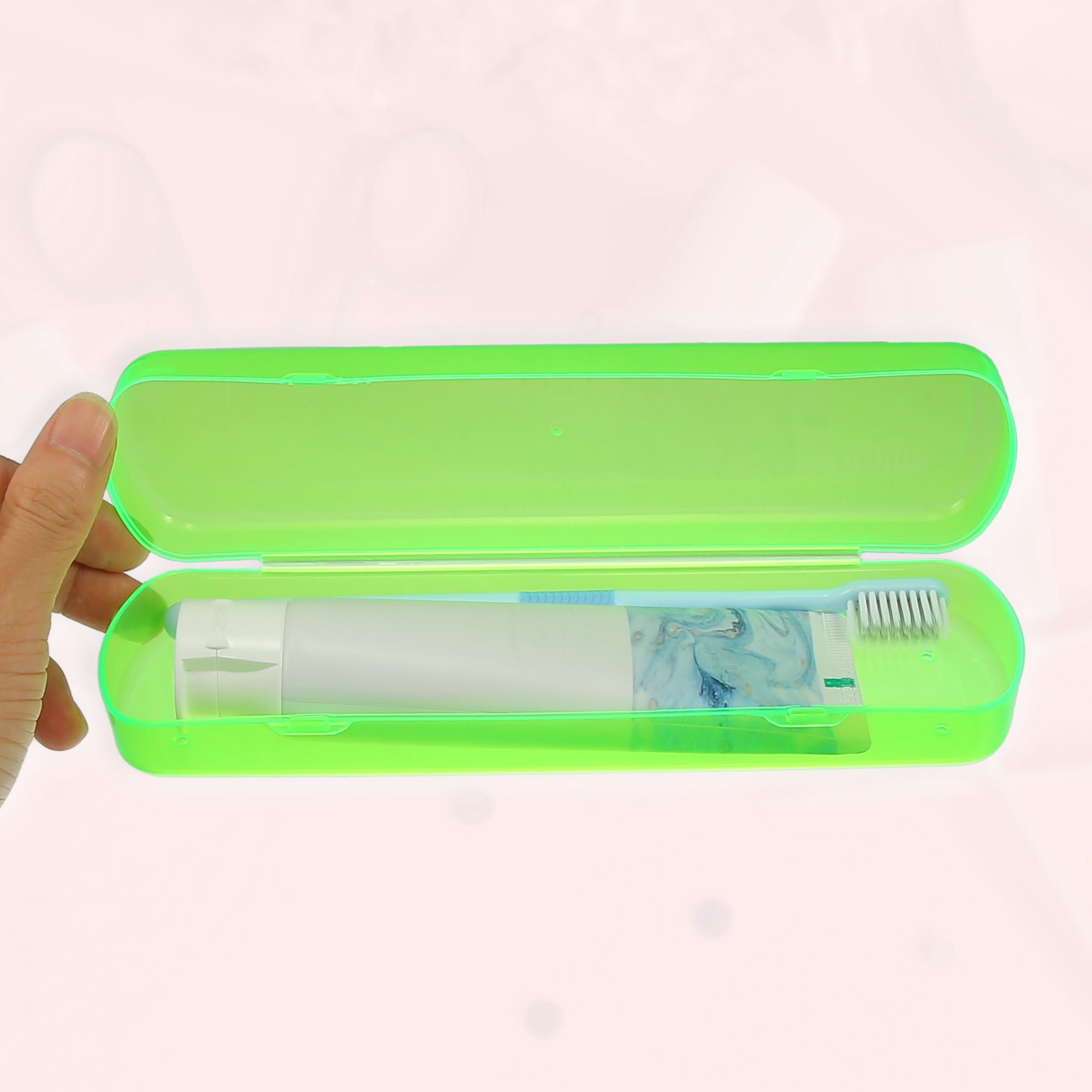 Unique Bargains Toothbrush Travel Case, Lightweight and Durable Holder for Travel Green