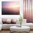 thumbnail image 1 of Purple Cloudy Seascape View - Modern Beach Canvas Art Print, 1 of 3