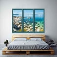 thumbnail image 2 of IDEA4WALL Wall Murals for Bedroom Fake Window Beach Blue Window Removable Wallpaper Peel and Stick Wall Stickers - 24x32 inches, 2 of 4