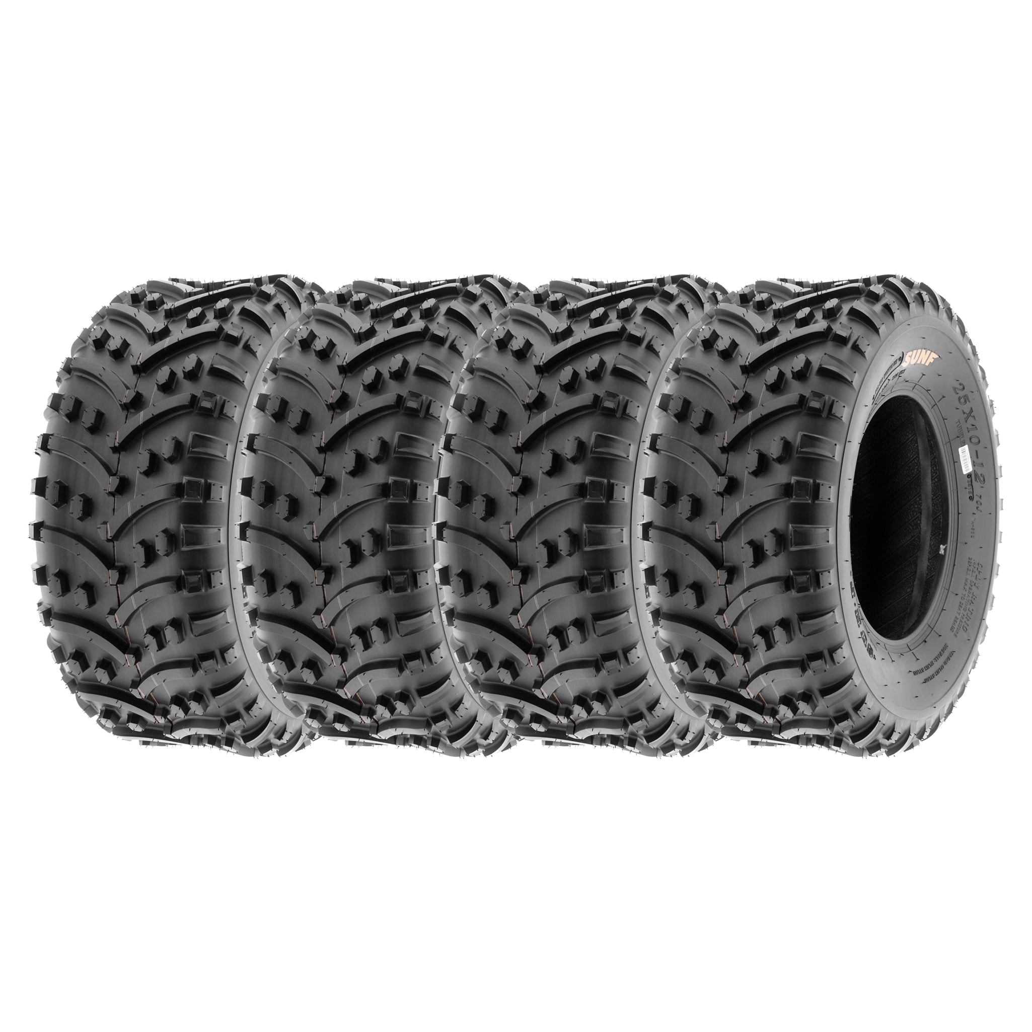 Set of 4 SunF ATV UTV Tires A032 25x1012 25x10x12 6 PR