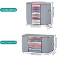 thumbnail image 3 of Juego de 3 bolsas de almacenamiento debajo de la cama, caja de almacenamiento debajo de la cama plegable grande de 90 l no tejida, bolsas de almacenamiento para edredones, edredones, mantas para las o, 3 of 5