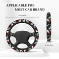 thumbnail image 2 of Kdxio Cool Black And White Dragon Print Elastic Stretch Steering Wheel Cover,Auto Steering Wheel Cover,15 Inch Anti-Slip,Warm in Winter and Cool in Summer,Fit Suvs,Vans Cars,Trucks, 2 of 5