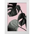 thumbnail image 1 of Artographie Studio 17x24 White Modern Wood Framed Museum Art Print Titled - Monstera Pink No 04, 1 of 4