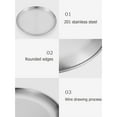 thumbnail image 3 of Yucurem Stainless Steel Plates Metal Dinner Dishes for Outdoor Camping Camping Kitchen Utensils (silver), 3 of 8