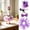 purple, variant on Princess Costume Set for 23-inch Goose Statue, 4-Piece Glitter Crown, Sunglasses, Bow and Skirt Outfit for Birthday Party Decor