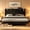 Black, variant on NISIEN Queen Bed Frame with Charging Station, Upholstered Platform Bed with Wingback Storage Headboard, Dark Gray