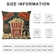 thumbnail image 5 of Orinice Popcorn Graphic Decorative Throw Pillow Cover for Home Couch Living Room Bed Sofa - Short Plush Pillowcase 1PC 22x22in, 5 of 5