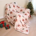 thumbnail image 2 of Cozy Printed Throw Christmas Blanket - 300 GSM Fleece Throw Size for Home Decoration, Ultra Soft Blanket (Throw - 50" x 60") - I, 2 of 6