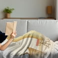 thumbnail image 3 of Renaissance Soft Flannel Fleece Throw Blanket, Vintage Style Victorian Woman with Hand Fan Nostalgic Dress Classic Fashion, Cozy Plush for Indoor and Outdoor Use, 50" x 70", Multicolor, by Ambesonne, 3 of 5