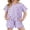 Purple Star Moon, variant on Arshiner Girls Pajamas Set Short Sleeve Sleepwear Summer Lounge Set Soft Pjs for Kids