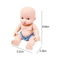 thumbnail image 4 of Kiplyki New Arrivals Enamelled Doll Bath Set Children's Play House Bath Doll-border New Products, 4 of 5