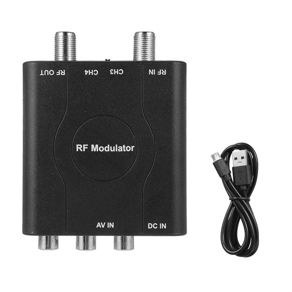 RF Modulator AV to Converter M61A TO CH3/CH4 Channels Video Input Adapter for VHF Demodulator