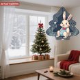 thumbnail image 2 of Metal Hanging Christmas Tree-Shaped Wind Decorations - Whimsical Garden Spinners with Cheerful Rabbit Design for Yard & Garden, 2 of 7