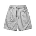 thumbnail image 5 of LNZGNM Running Shorts for Men Plus Size Quick Dry Shorts Stylish Elastic Waist Drawstring Beach Pants Outdoor Shorts with Pockets,Gray 3XL, 5 of 5