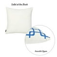 thumbnail image 4 of Blue and White Geometric Squares Decorative Throw Pillow Cover, 4 of 4