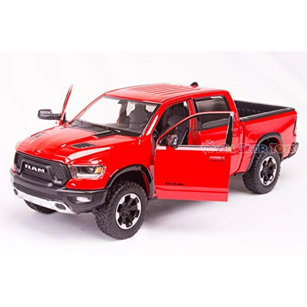 2019 Ram 1500 Rebel Crew Cab Pickup Truck Red 1 24 Diecast Model Car By Motormax 79358