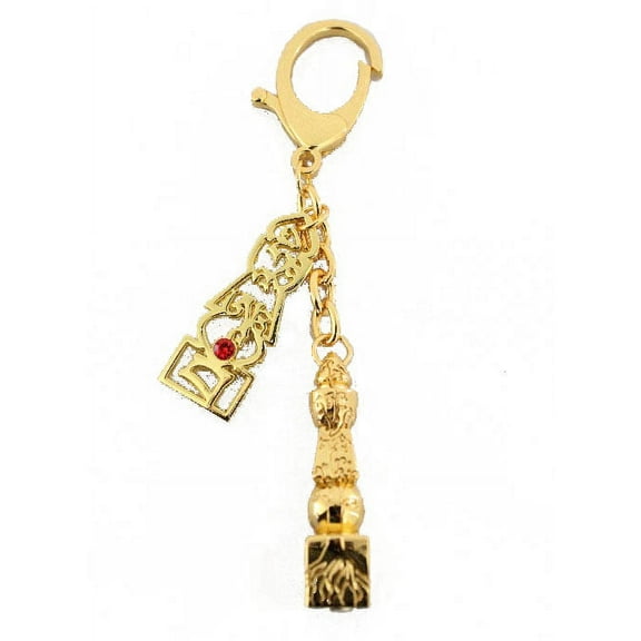 Double 5 Element Pagoda Keychain with Tree of Life