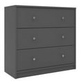 thumbnail image 3 of Home Square 3 Piece Furniture Set with Chest and 2 Nightstands in Gray, 3 of 20