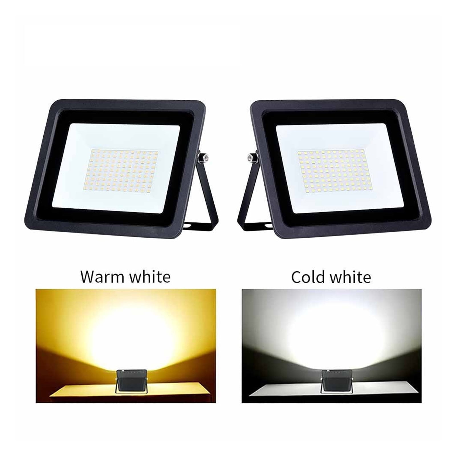 300W 200W 100W LED Flood Light 10W 20W 30W 50W High Brightness IP68 Waterproof Outdoor Lighting LED Spotlight Wall Floodlights ,Easy to Install