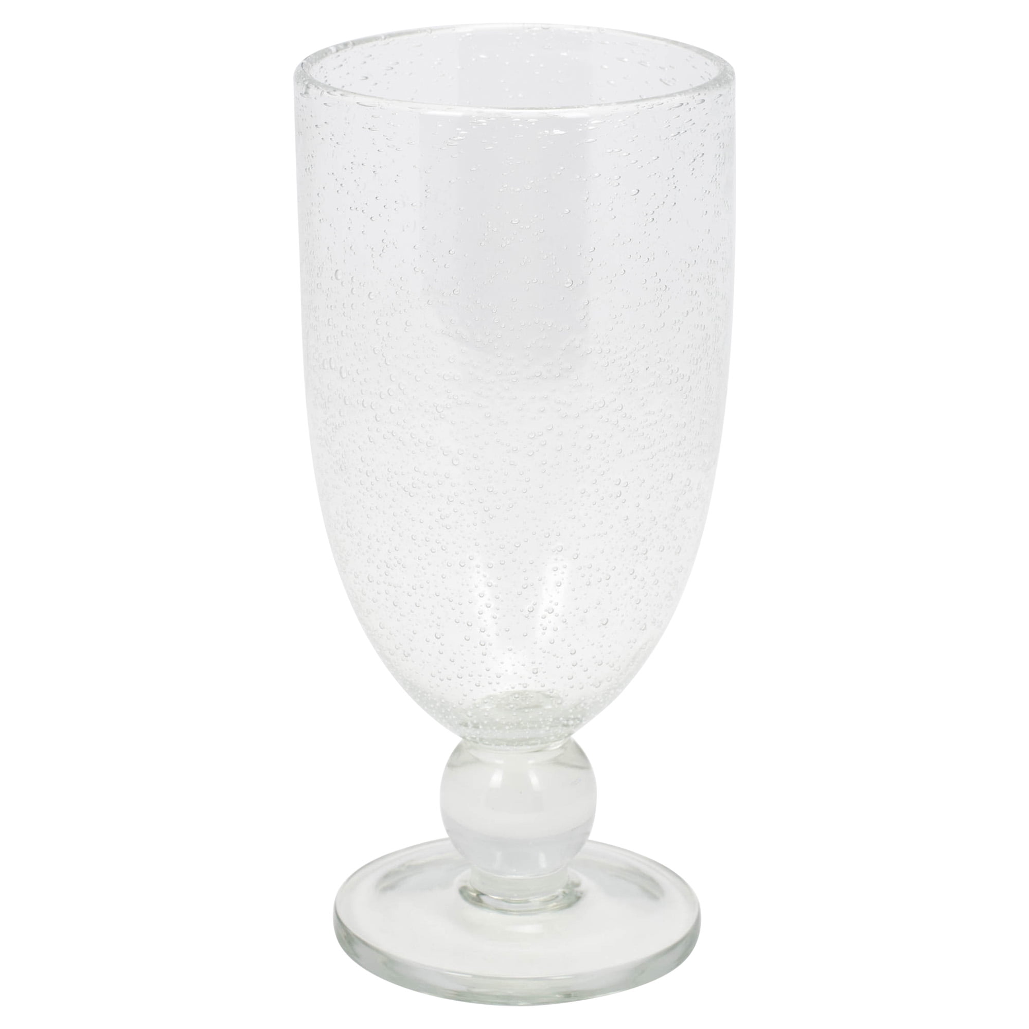 TAG Bubble Glass Goblet 10 oz Beverage Glassware for Dinner Party Wedding  Bar Clear