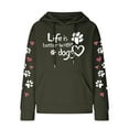thumbnail image 3 of Christmas Sweater Women Hoodies Clearance Long Sleeve Going Out Tops for Women Crew Neck Sweater Fashionable Women's Printed Pullover Round Neck Top, 3 of 4